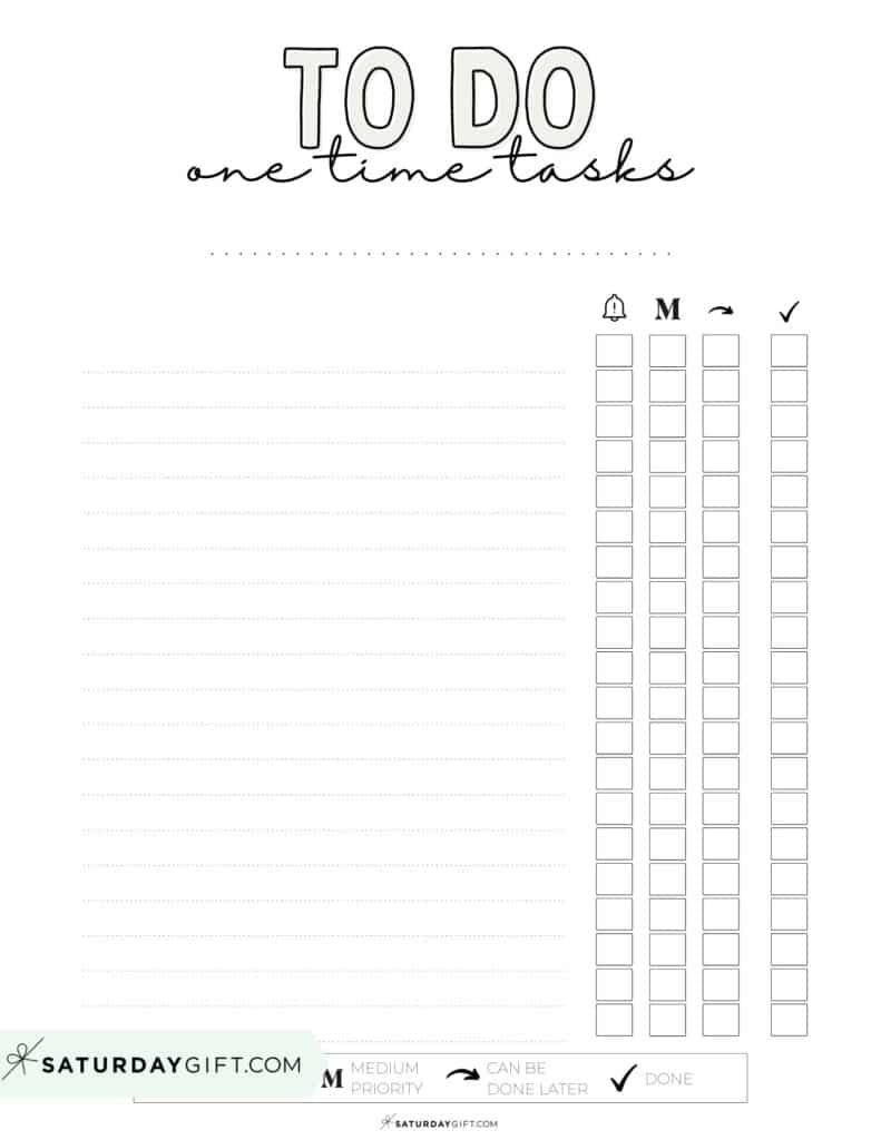 Cute Free Printable To Do List Cute Free Printable To Do List