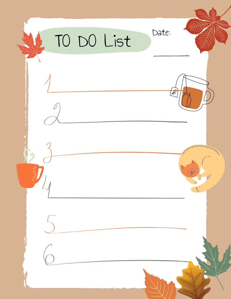 Fall To Do List Printable Fall To Do List Printable