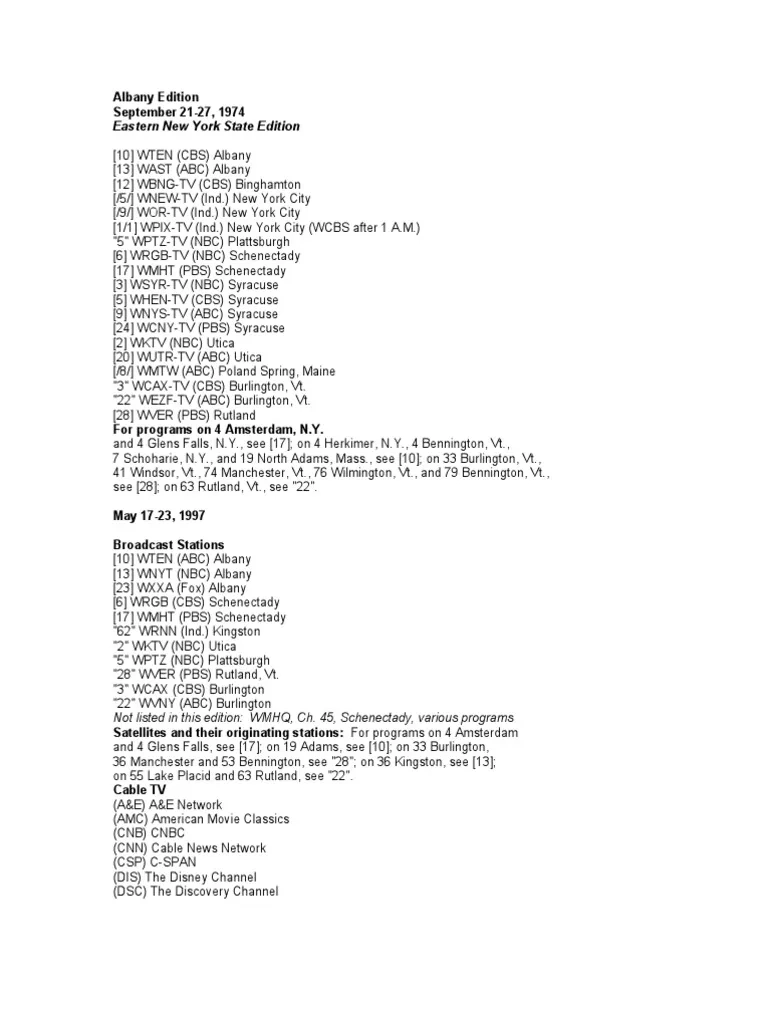 Lancaster Comcast Channel Lineup Printable