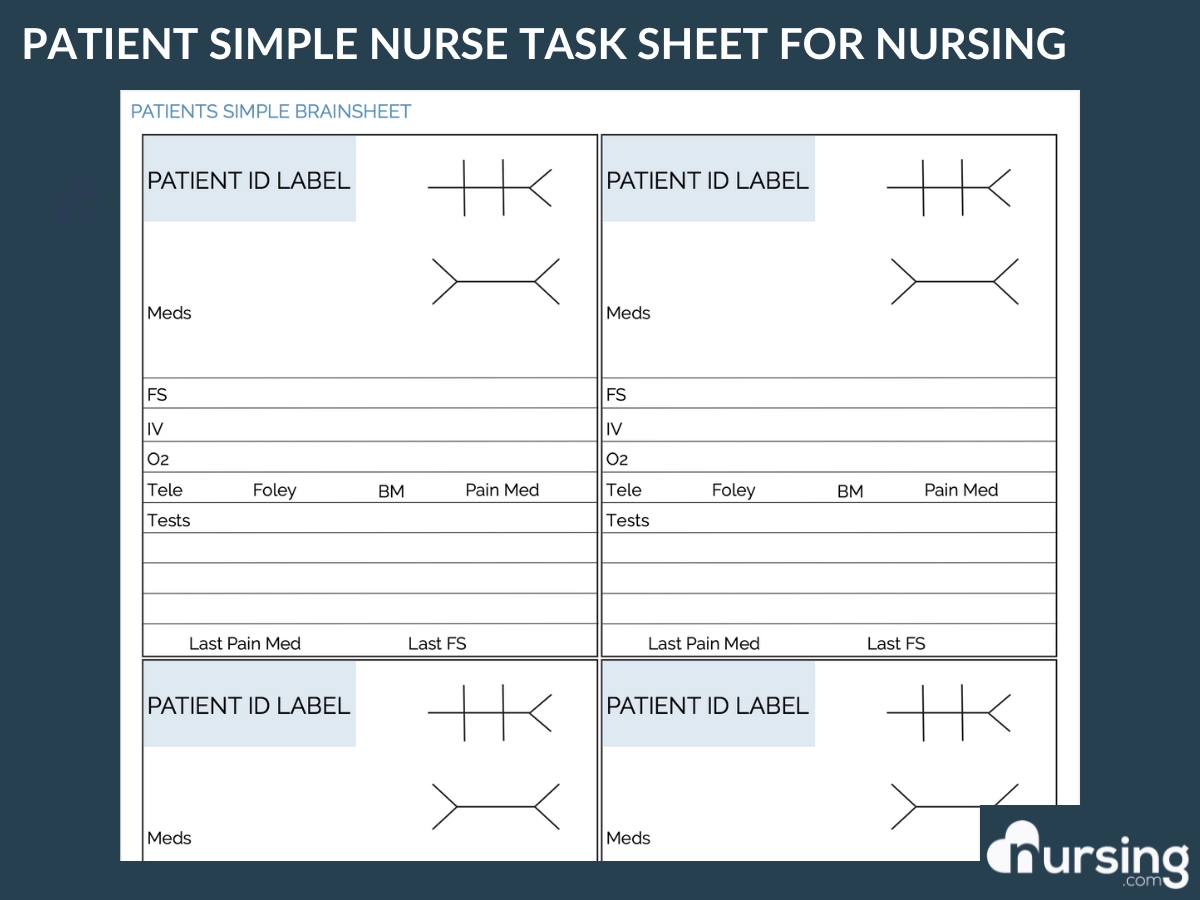 Ultimate Nursing Report Sheet Database amp Free Downloads