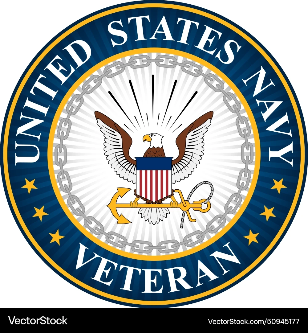 United States Navy Veteran Seal Royalty Free Vector Image