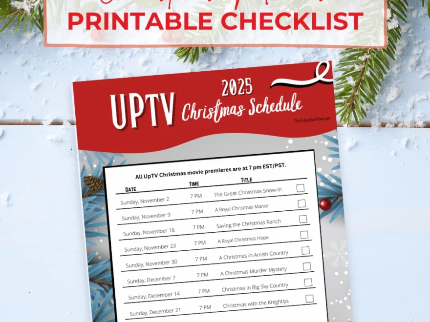 UPtv Christmas Movie 2025 Schedule Checklist Free Printable TheSuburbanMom