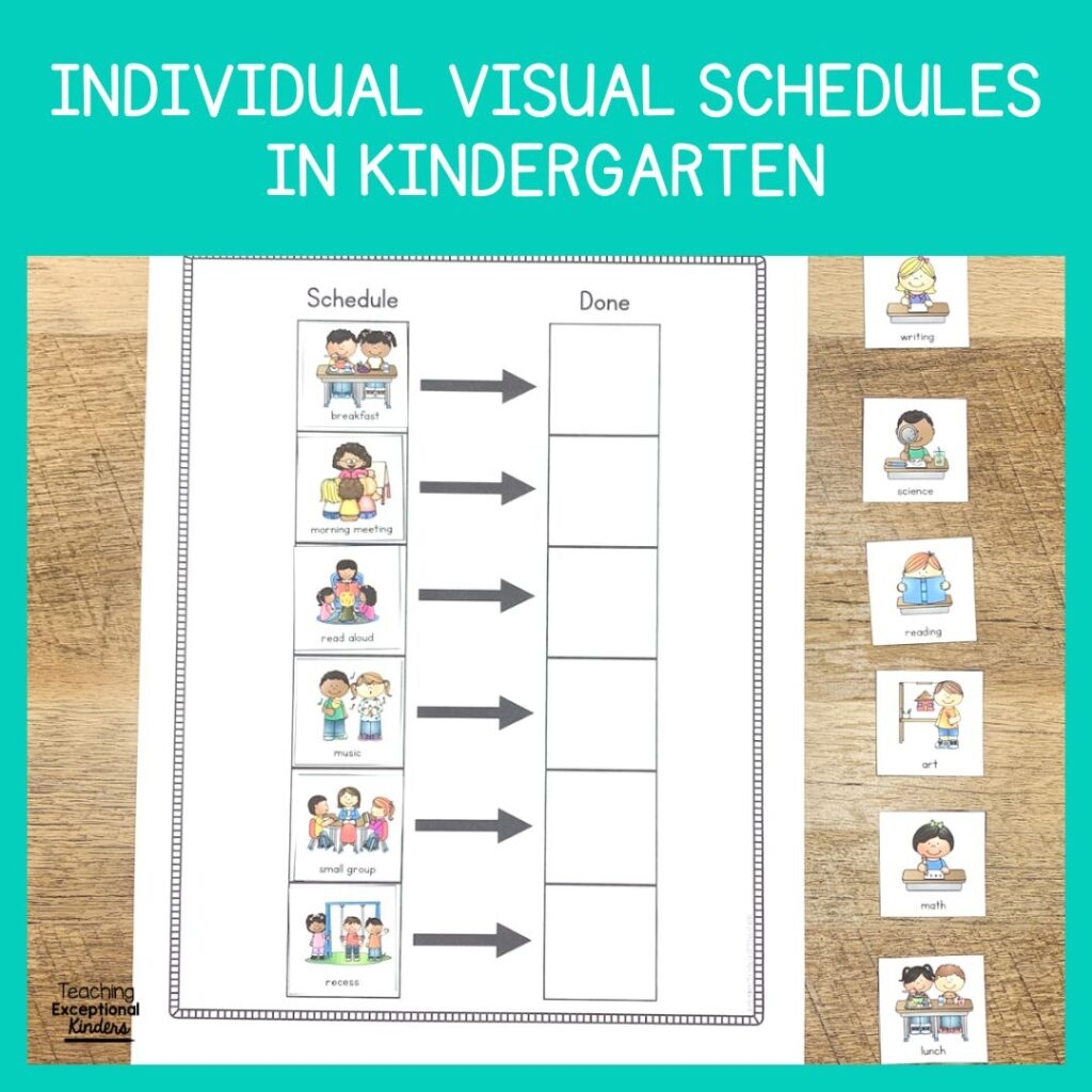 Using Individual Visual Schedules In Kindergarten Teaching Using Individual Visual Schedules In Kindergarten Teaching
