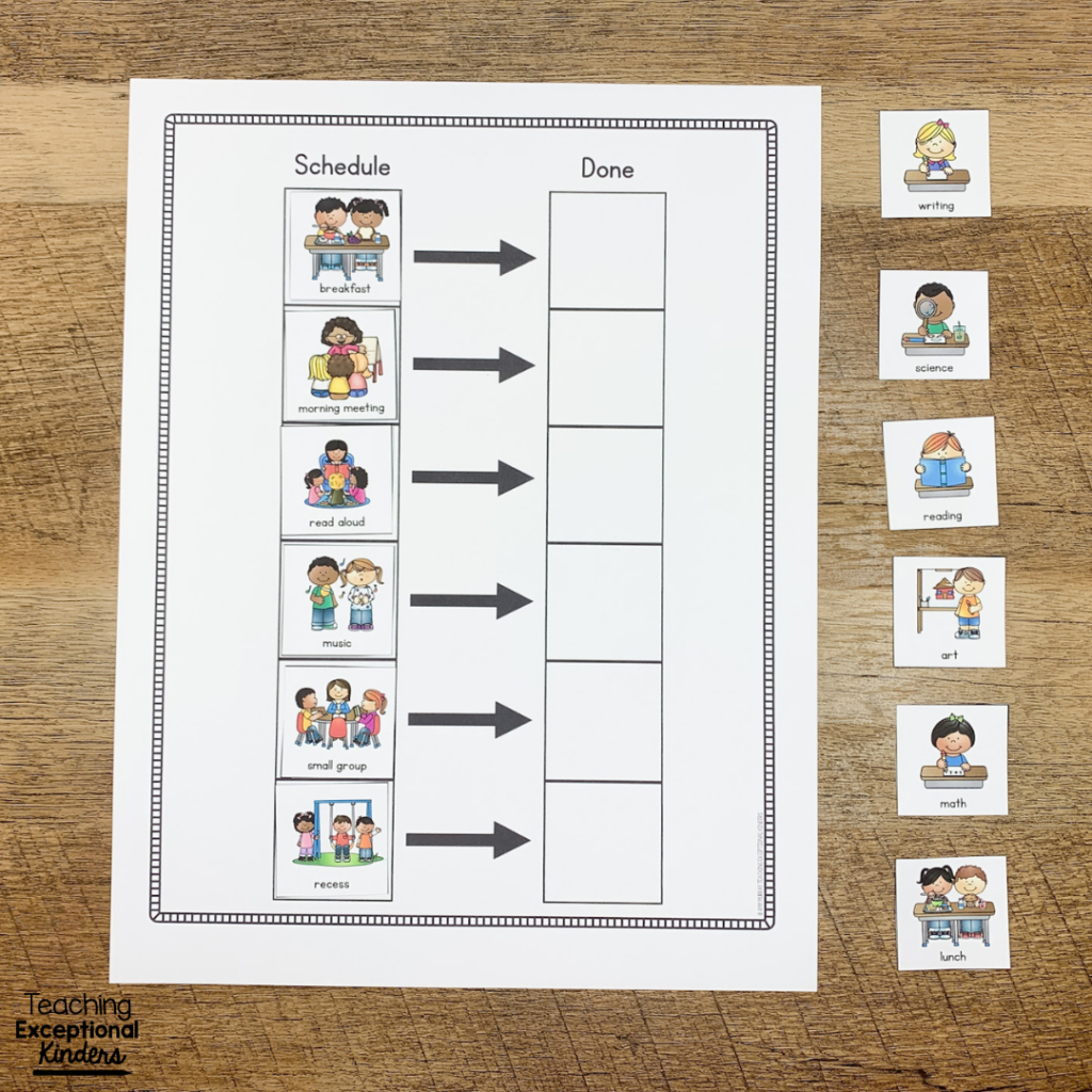 Using Individual Visual Schedules In Kindergarten Teaching Using Individual Visual Schedules In Kindergarten Teaching