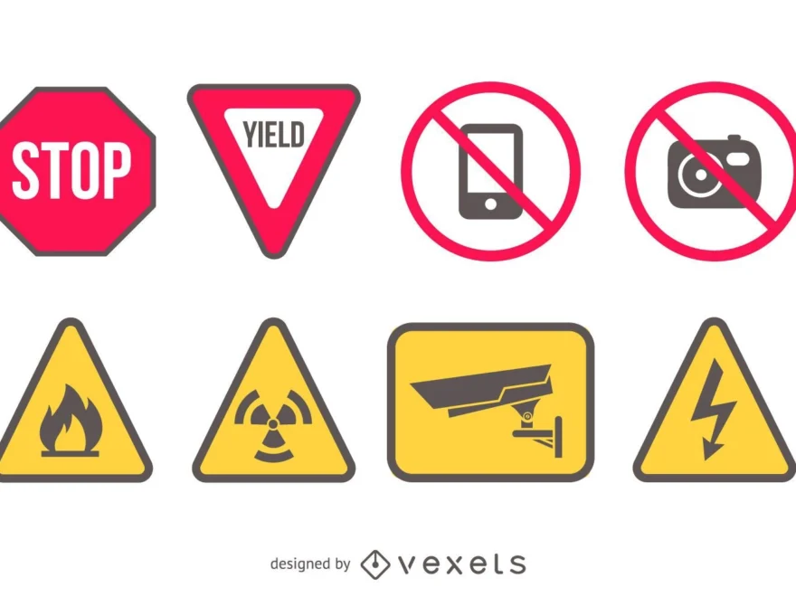 Vector Printable Warning Signs Vector Download
