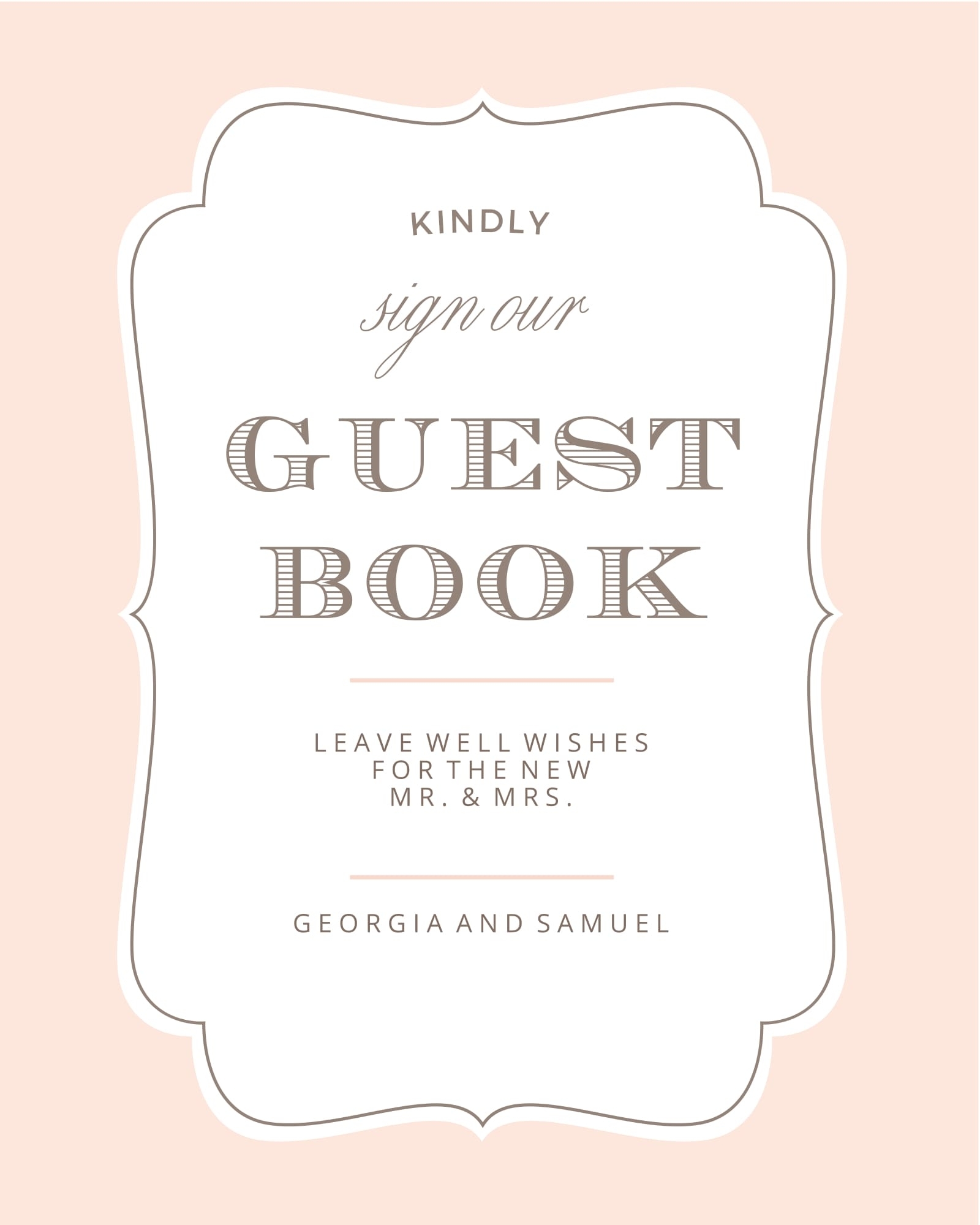 Vintage Frame Guest Book Sign Printables By Basic Invite Vintage Frame Guest Book Sign Printables By Basic Invite
