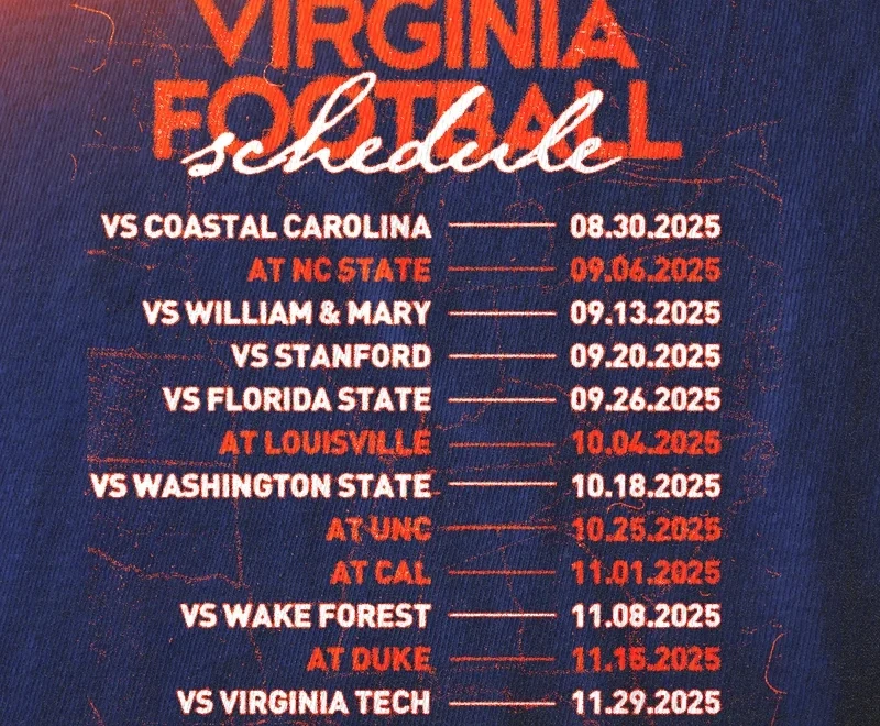 Virginia Unveils 2025 Football Schedule