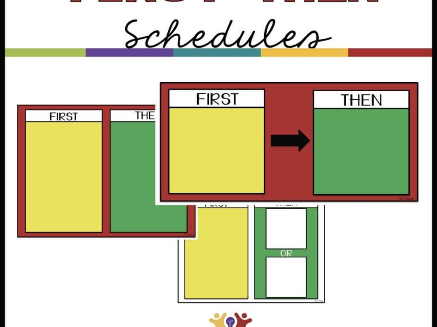 Visual Schedule Series First Then Schedules Freebie Autism