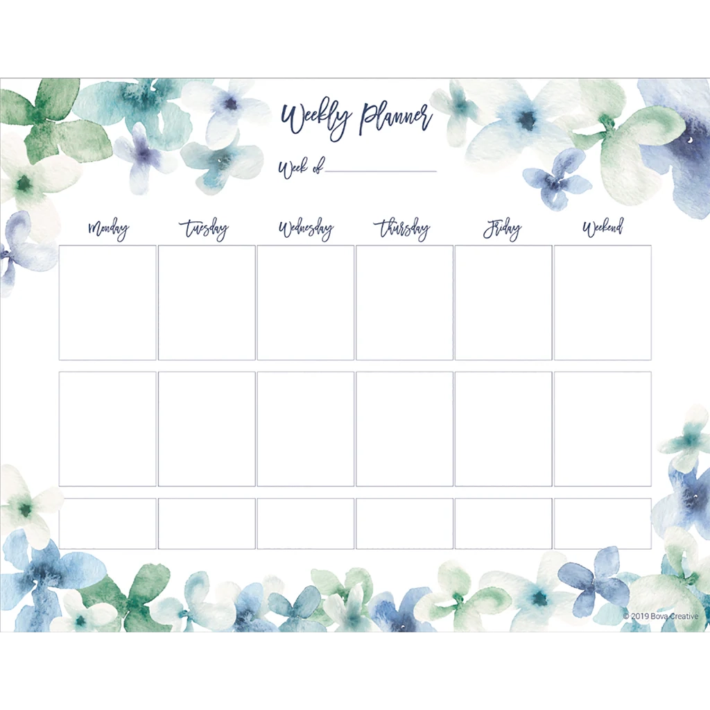 Free Weekly Planner Printables With Flowers