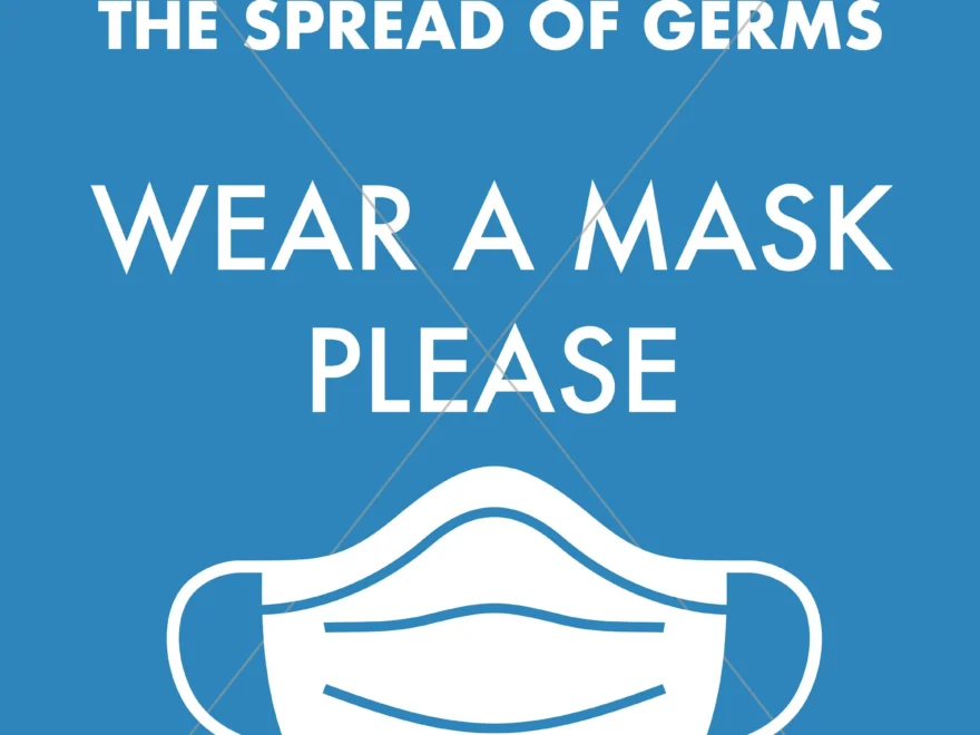 Wear A Mask Sign Printable INSTANT DOWNLOAD Please Wear A Mask