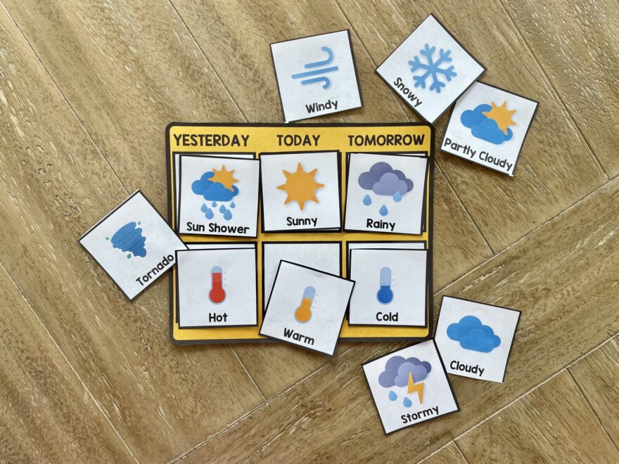 Weather Chart For Preschool Free Printable Teaching Littles