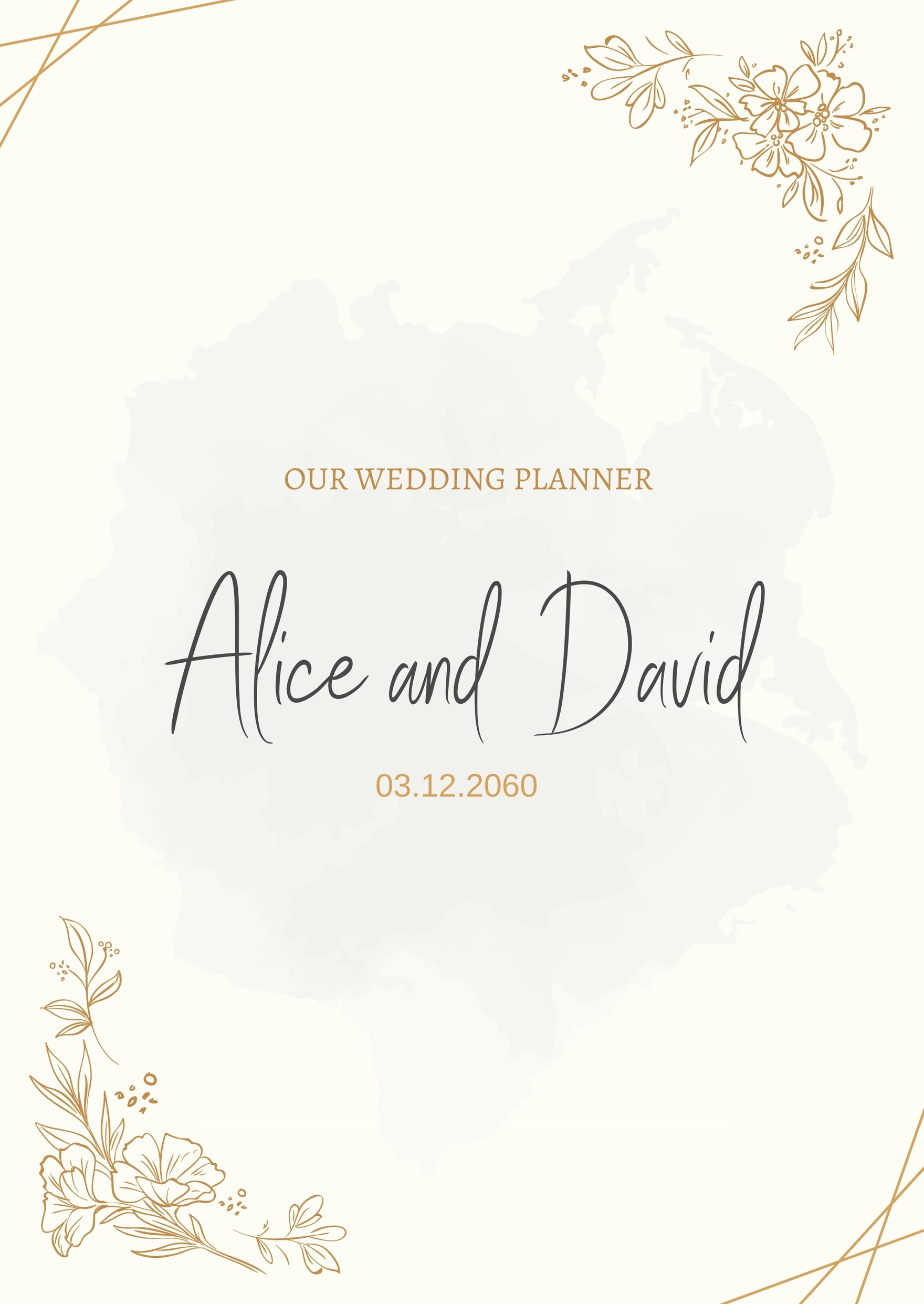 Wedding Planner Cover In PDF Word Download Template Wedding Planner Cover In PDF Word Download Template