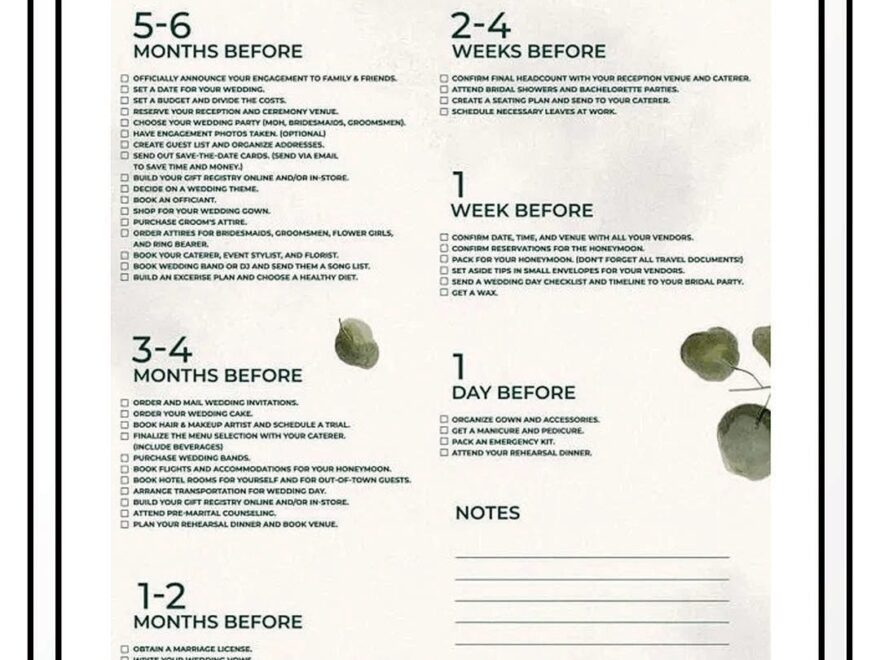 Wedding Planning Printables Free Templates To Keep You Organized