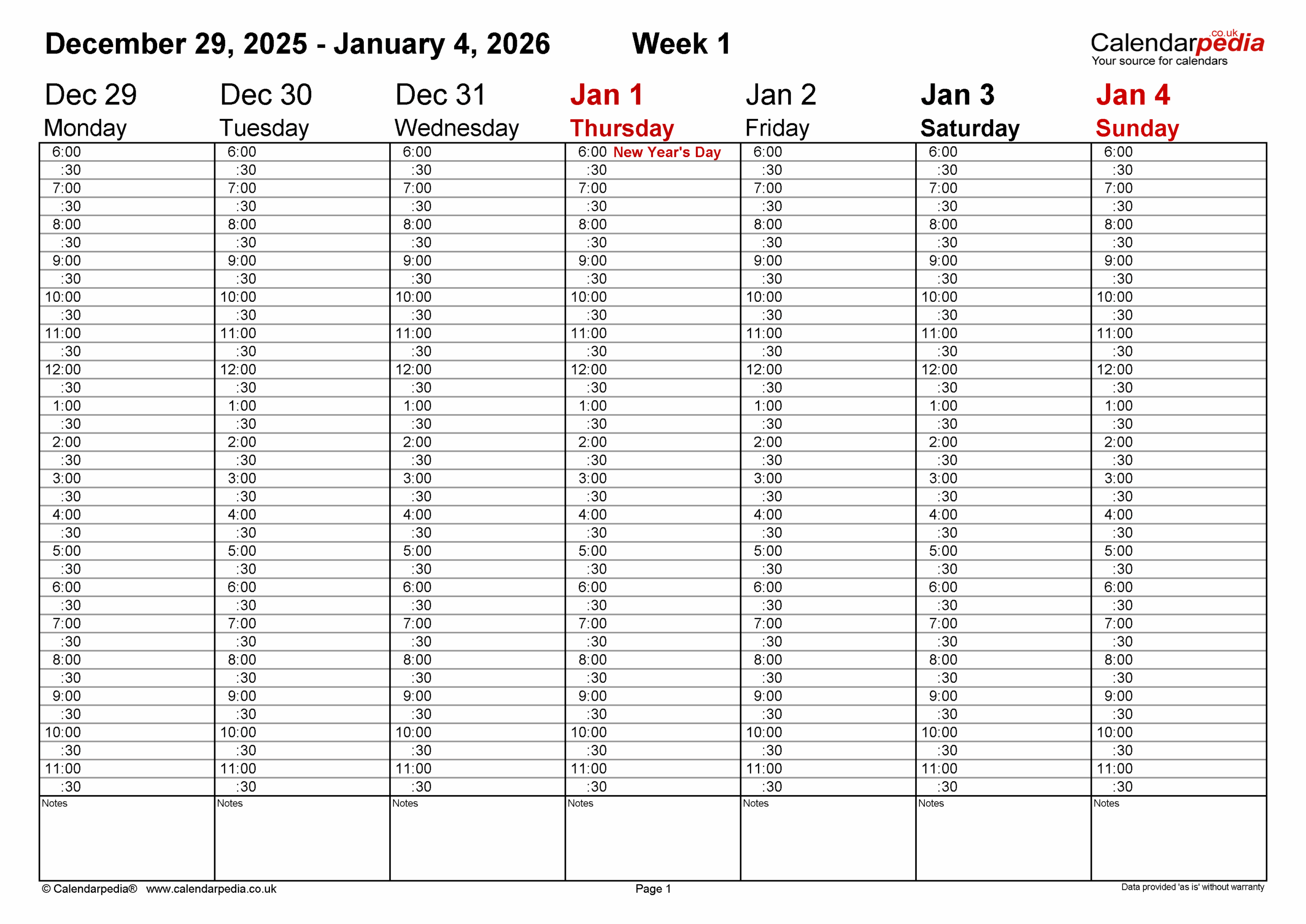A4 Printable Weely Planner 2026 A4 Printable Weely Planner 2026