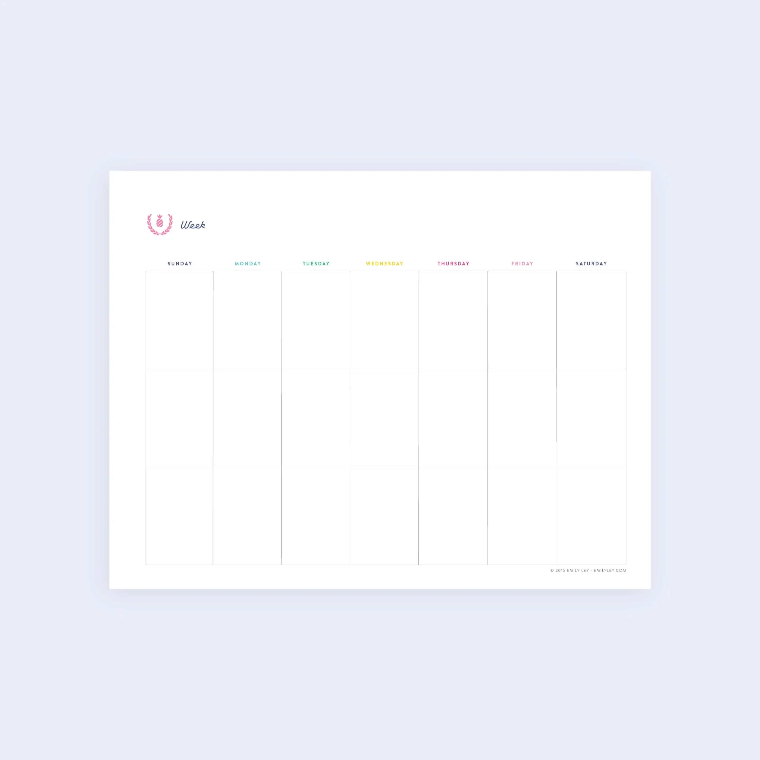 Weekly Calendar Printable Simplified Weekly Calendar Printable Simplified