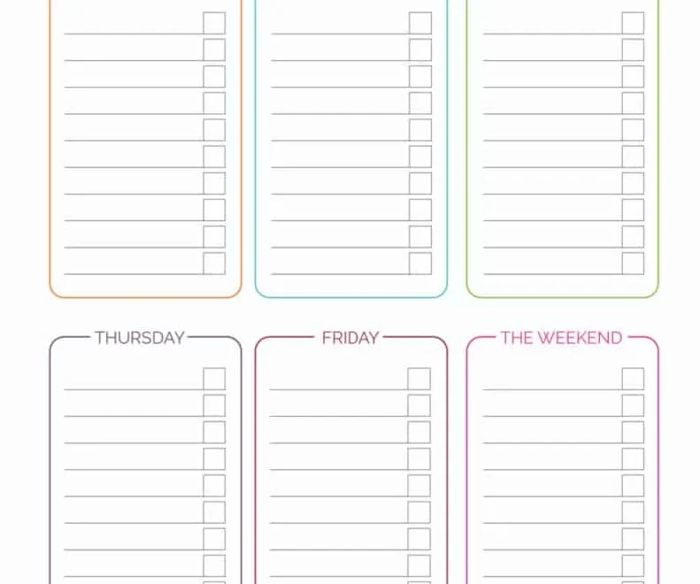 Weekly To Do List Template Printable Freebie Finding Mom