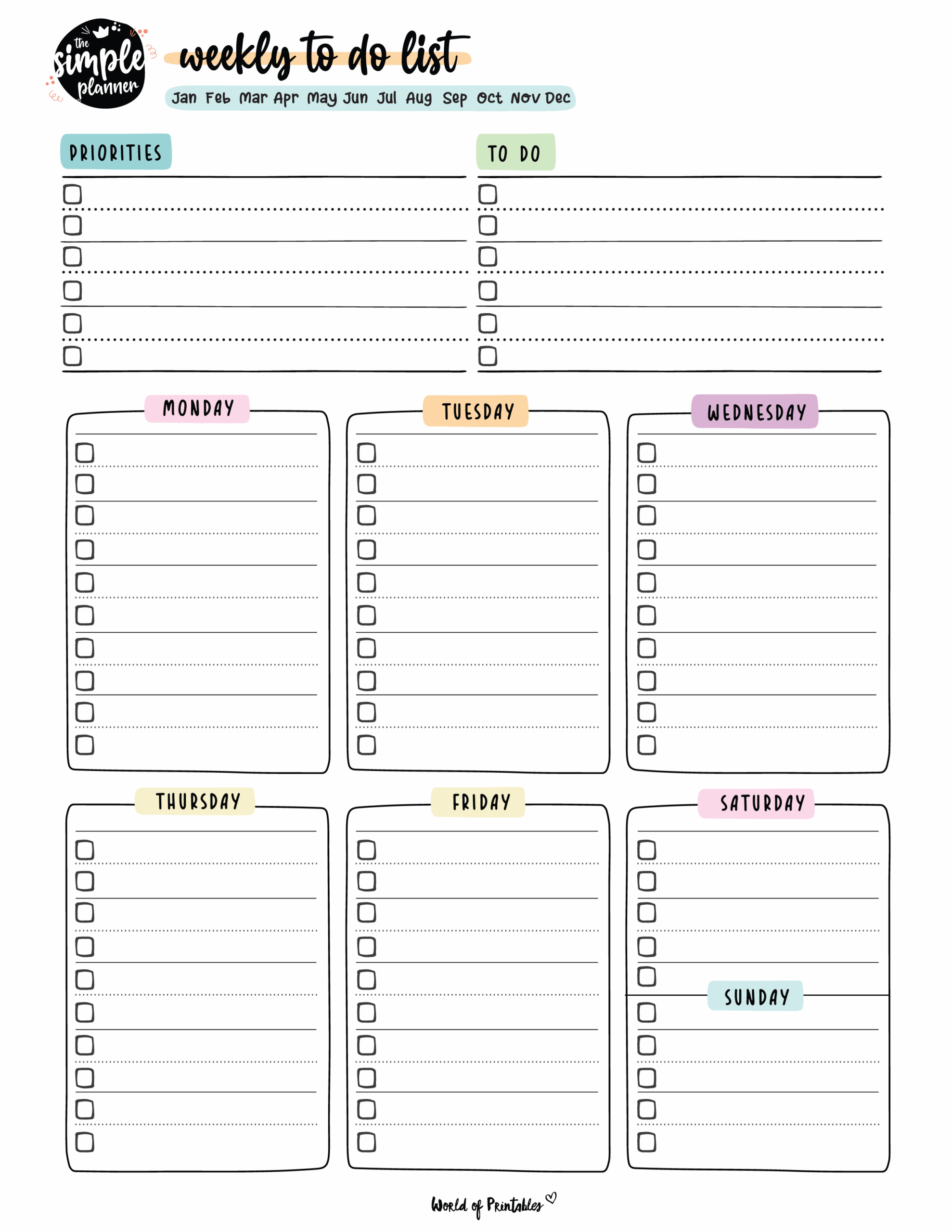 Balancing Home Weekly Planner Template Printable Balancing Home Weekly Planner Template Printable