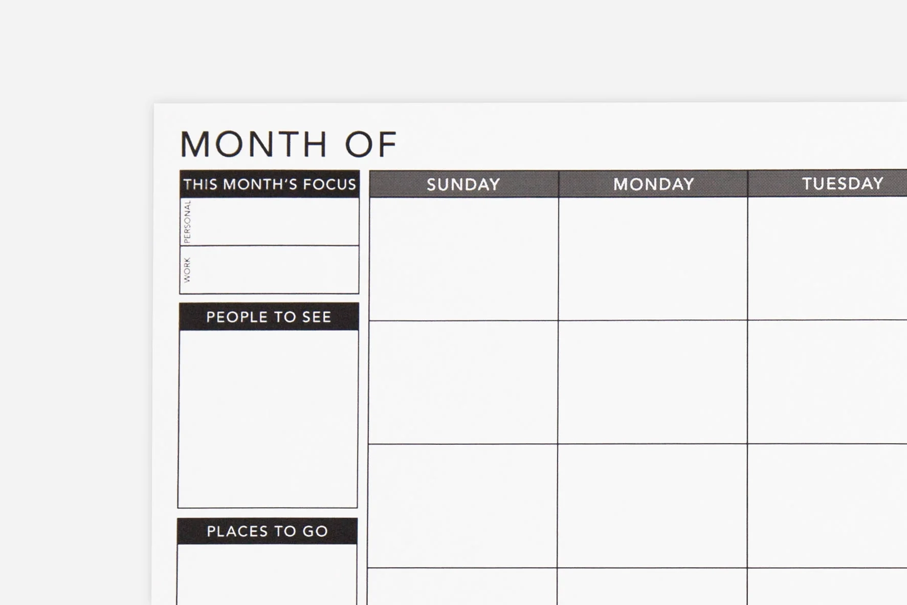 Weekly Undated PDF Free Printable Passion Planner