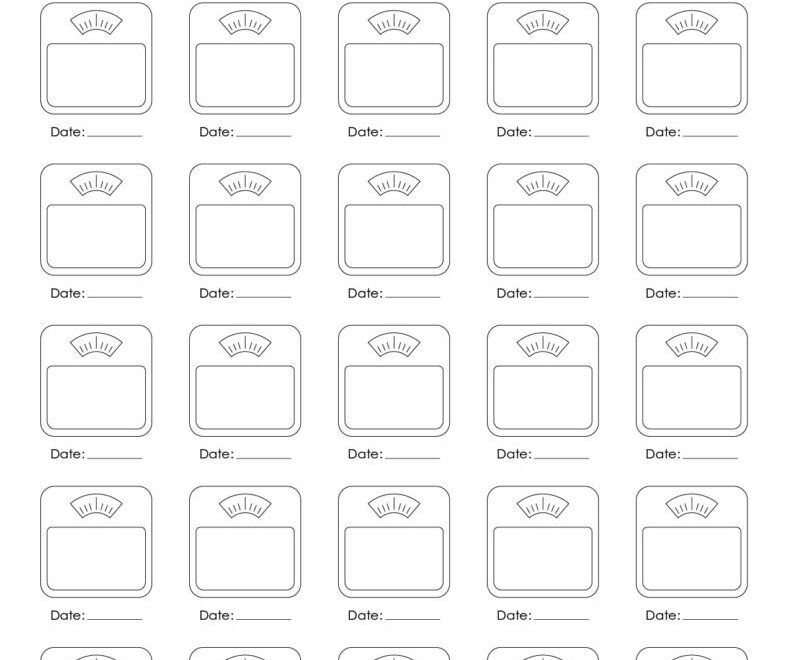 Weight Loss Trackers 29 FREE Printables Printabulls