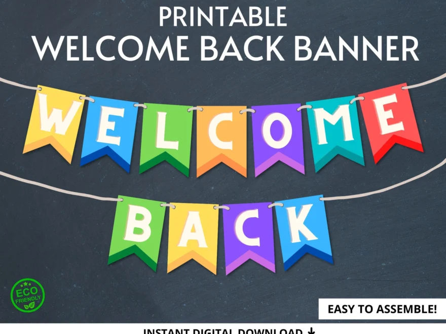 Welcome Back Banner Printable Welcome Back Banner Printable