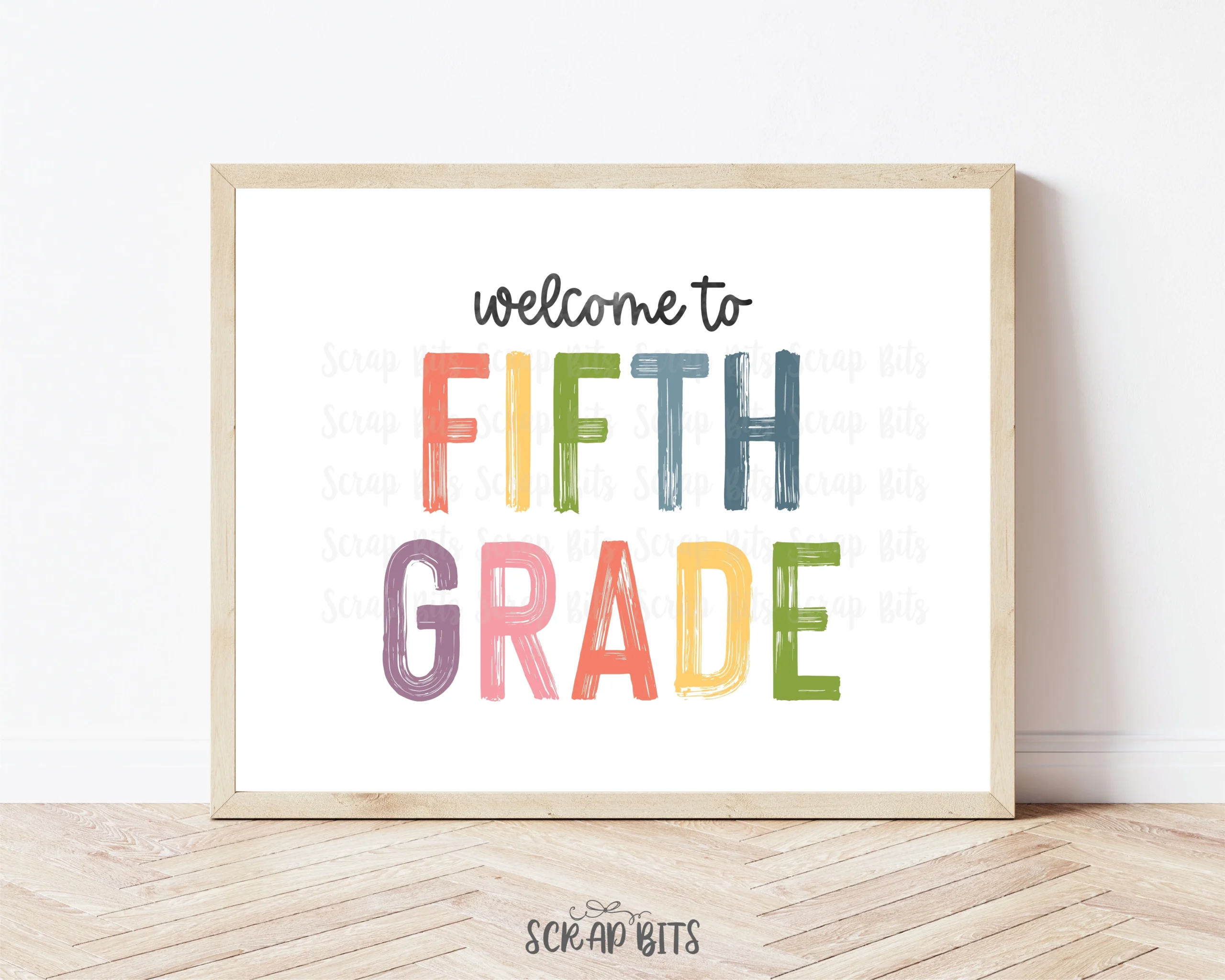 Welcome To Fifth Grade Sign Pastel Rainbow Paintstroke Back To Welcome To Fifth Grade Sign Pastel Rainbow Paintstroke Back To