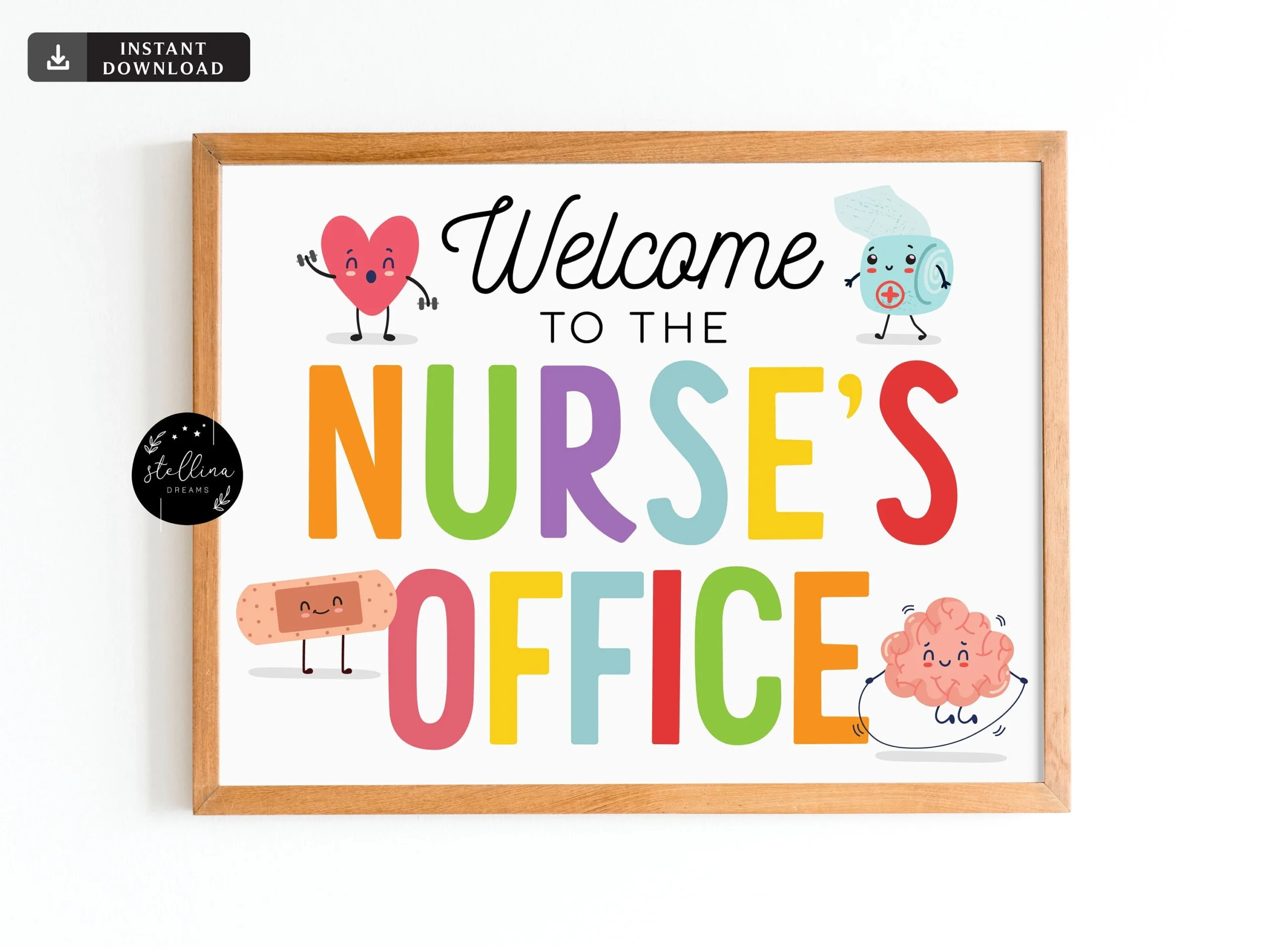 Welcome To The Nurse s Clinic Sign School Health Office Poster 
