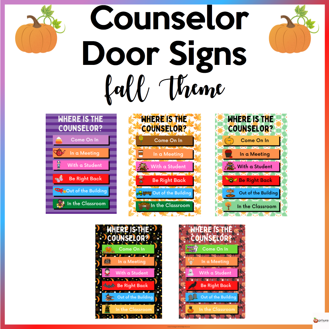 Where Is The Counselor Door Sign Fall Theme Made By Teachers Where Is The Counselor Door Sign Fall Theme Made By Teachers