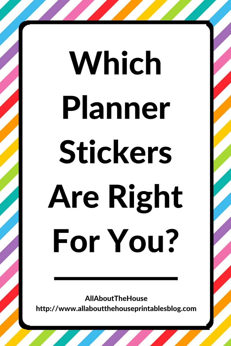 Which Planner Stickers Are Right For You All About Planners