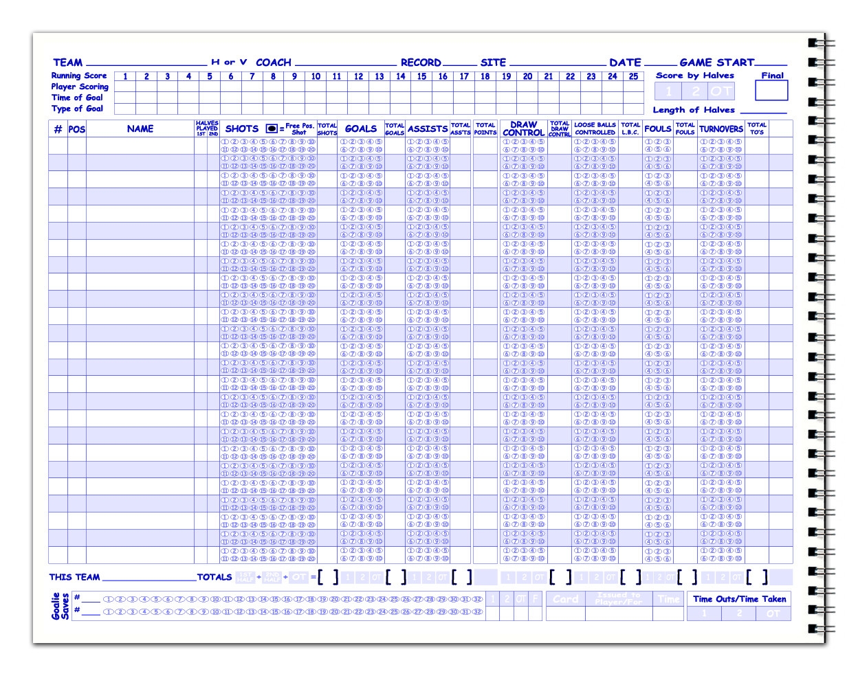 Women s Lacrosse Scorebook 24 Games Cool School Studios Women s Lacrosse Scorebook 24 Games Cool School Studios