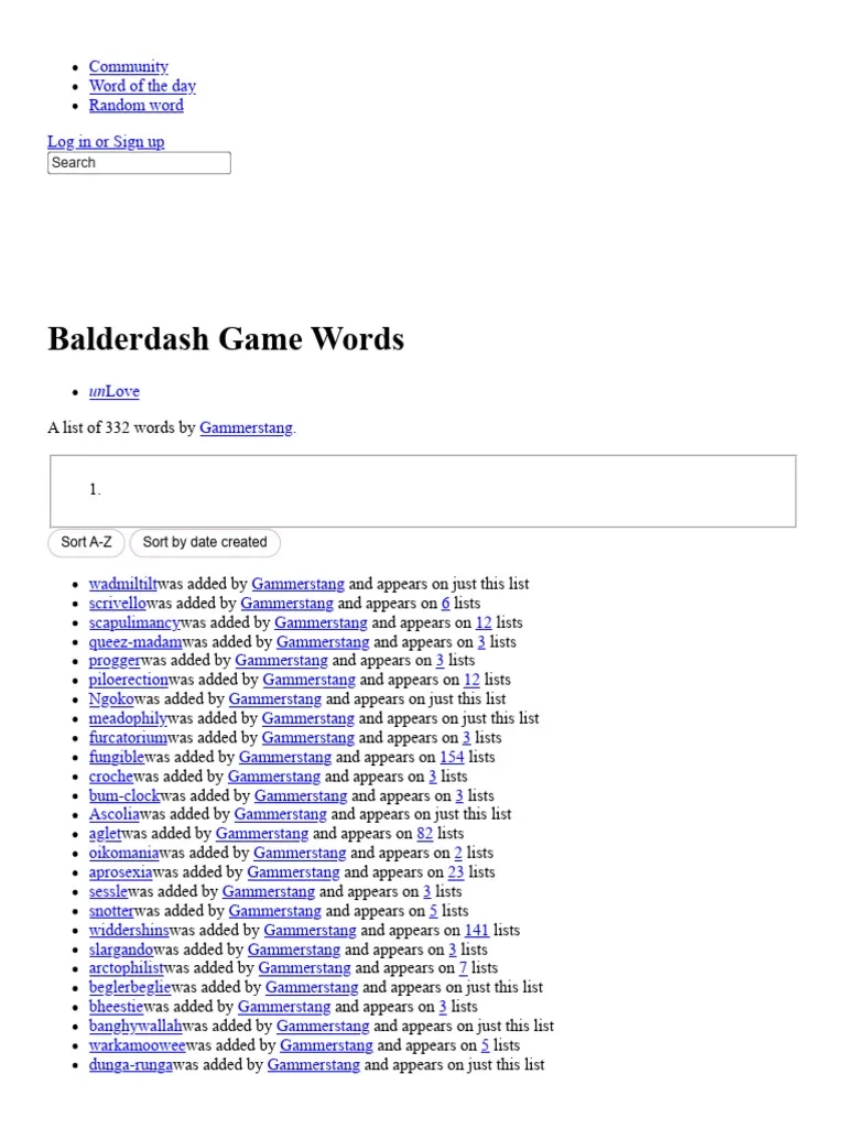 Balderdash Word List Printable Balderdash Word List Printable