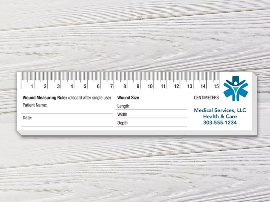 Wound Measuring Ruler Notepads Captain Notepad